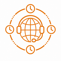 Global Support as per global time zones